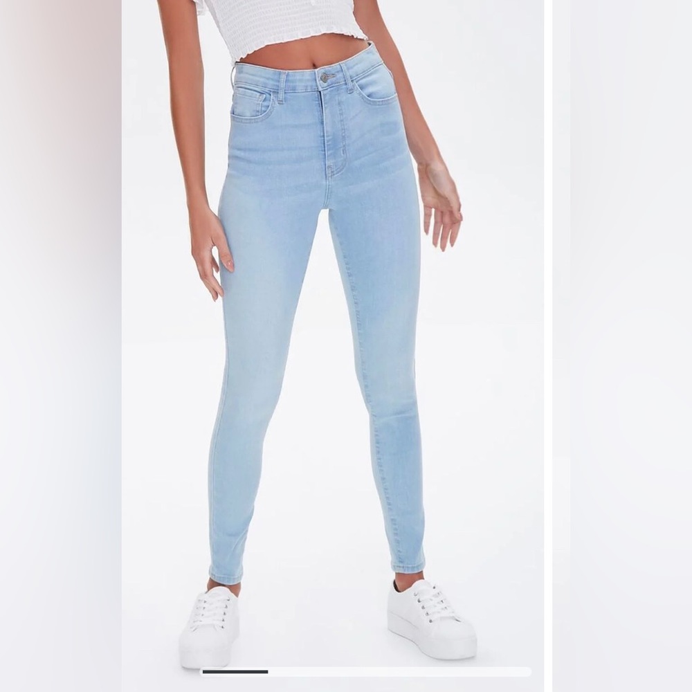 Forever 21 light skinny jeans